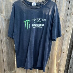 Vintage Monster Energy Kawasaki Racing Team T-Shirt Size XL Bin 2